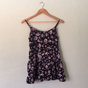Black Floral Mini Dress Jada Summer